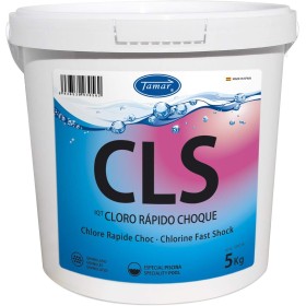 Tamar Cloro Choque Accion Rapida, recuperador Agua Piscina deteriorada, Alta solubilidad, granulado 5 kg