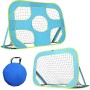 ZETAPEX Porteria de Futbol Plegable para Niños – Mini Porterias de Futbol para Jardin y Entrenamiento – Compactas y Resistentes