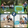 ZETAPEX Porteria de Futbol Plegable para Niños – Mini Porterias de Futbol para Jardin y Entrenamiento – Compactas y Resistentes