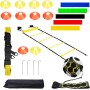 VIKILON 21 Piezas Accesorios, Kit Fútbol para Niños, Coordinación Escalera de Entrenamiento, Equipo de Escalera de Agilidad y