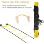 VIKILON 21 Piezas Accesorios, Kit Fútbol para Niños, Coordinación Escalera de Entrenamiento, Equipo de Escalera de Agilidad y