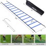 Ohuhu Agility Ladder, 4M 8 de Agility Ladder Speed Ladder for Football Speed Entrenamiento with Black Carry Case