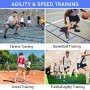 Ohuhu Agility Ladder, 4M 8 de Agility Ladder Speed Ladder for Football Speed Entrenamiento with Black Carry Case