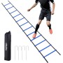 Ohuhu Agility Ladder, 4M 8 de Agility Ladder Speed Ladder for Football Speed Entrenamiento with Black Carry Case
