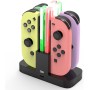 Base de Carga para Switch,[4 en 1] Diyife Cargador para Nintendo Switch Joy,Cargador del Controlador, Estación de Carga de