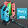 Base de Carga para Switch,[4 en 1] Diyife Cargador para Nintendo Switch Joy,Cargador del Controlador, Estación de Carga de