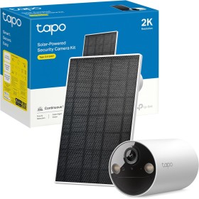 Tapo C410 Kit - Cámara de vigilancia Solar con batería Exterior, Detección de Personas por IA, 2K 3 MP, visión Nocturna de