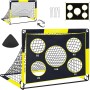 TTCB Sports Portería de Fútbol para Niños - 120x90x90cm Pop Up 2 en 1 Porterías de Fútbol, 5 Disparar y Bolsa de Transporte,