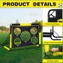 TTCB Sports Portería de Fútbol para Niños - 120x90x90cm Pop Up 2 en 1 Porterías de Fútbol, 5 Disparar y Bolsa de Transporte,