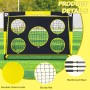 TTCB Sports Portería de Fútbol para Niños - 120x90x90cm Pop Up 2 en 1 Porterías de Fútbol, 5 Disparar y Bolsa de Transporte,