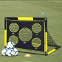 TTCB Sports Portería de Fútbol para Niños - 120x90x90cm Pop Up 2 en 1 Porterías de Fútbol, 5 Disparar y Bolsa de Transporte,