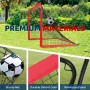 BremToy Portería de Fútbol Niños 2 en 1, 180X120X120 CM Portería Fútbol de Acero para Jardin para niños, Adolescentes y Adultos,
