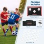 BremToy Portería de Fútbol Niños 2 en 1, 180X120X120 CM Portería Fútbol de Acero para Jardin para niños, Adolescentes y Adultos,