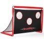 BremToy Portería de Fútbol Niños 2 en 1, 180X120X120 CM Portería Fútbol de Acero para Jardin para niños, Adolescentes y Adultos,