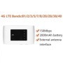 Enrutador Wifi móvil desbloqueado ZTE Mifi MF920U 4G LTE Hotspot 150Mb