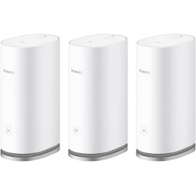 HUAWEI WiFi Mesh 3, Router Mesh Wi-Fi 6 AX3000 para Todo el hogar, Cobertura de hasta 200-400 m², Paquete de 3, 9 Puertos GE en