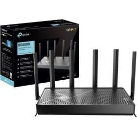 TP-Link Archer BE400 - Router WiFi 7 Doble Banda 6500Mbps, 2.5G WAN/LAN, Cobertura Maxima 6 Antenas Externas con Tecnología MLO,