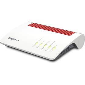 Fritz!Box 7590 AX International - Router, WiFi 6 4x4, Banda Dual (2400 Mbps/5GHz y 1200 Mbps/2,4 GHz), Mesh, 4 x LAN Gigabit, 2