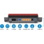 Fritz!Box 7590 AX International - Router, WiFi 6 4x4, Banda Dual (2400 Mbps/5GHz y 1200 Mbps/2,4 GHz), Mesh, 4 x LAN Gigabit, 2