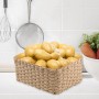 anshuke Almacenamiento Juego de 4 cestas Organizador cajones baño Almacenaje Ropa Cajones Cesta navidad vacia cuerda de papel