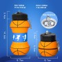 Botella de Agua Plegable para Niños y Niñas sin BPA,550ml Futbol Botella de Agua Silicona,Cantimplora Infantil para Camping,