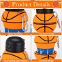 Botella de Agua Plegable para Niños y Niñas sin BPA,550ml Futbol Botella de Agua Silicona,Cantimplora Infantil para Camping,