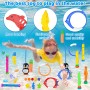 KIMIGO Juguetes de Buceo,Piscina Niños Juguetes,Juegos Piscina para Niños,Juegos de Agua para Piscina,Juguetes para Nadar Bajo