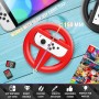 Orzly Pack De Dos Volantes para Usar con los Joy-con de Nintendo Switch – Negro [con luz indicando Jugador]