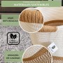 BELMIN Cesta Almacenaje XL – 50x33cm – Cesta Decorativa con Asas, Ideal para Cesta Ropa, Cestas Almacenaje Juguetes, Cesto Ropa
