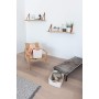Curver Juliet- Cesta Rectangular Grande 20L, Almacenaje, Ordenación, 100% plástico Reciclado, Acabado Yute, 36x28xH23 cm, Blanco