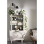 Curver Juliet- Cesta Rectangular Grande 20L, Almacenaje, Ordenación, 100% plástico Reciclado, Acabado Yute, 36x28xH23 cm, Blanco