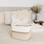 OrganiHaus Cesta Almacenaje de Cuerda de Algodon 35x24 cm, Cesta Organizadora para Bebe Recien Nacido, Cesta Guarda Juguetes,