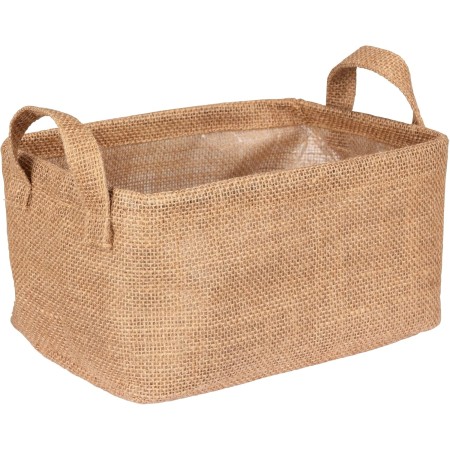WENKO Cesta de almacenamiento Juna S, cesta decorativa para guardar y ordenar accesorios como la ropa, con dos prácticas asas,