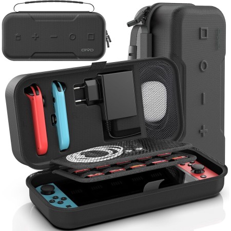OIVO Funda para Nintendo Switch/OLED, Funda de Transporte para Consola y Accesorios de Nintendo Switch, Funda de Viaje Switch