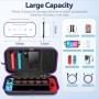 OIVO Funda para Nintendo Switch/OLED, Funda de Transporte para Consola y Accesorios de Nintendo Switch, Funda de Viaje Switch