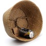 DOKOT Natural Seagrass Mimbre Cesta de Cesteria, Cestos para la Colada con Asa, Cesta Plegable para el Vientre Maceta,