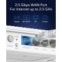 Cudy AX3000 2,5G Doble Banda WiFi 6 Mesh Router, 2,5G WAN, 4 Puertos Gigabit RJ45, 4 Antenas De 5dBi, MU-MIMO, OpenVPN,