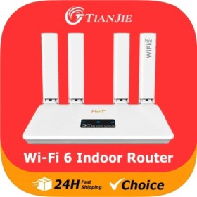 Enrutador TIANJIE R611 4G con WiFi 6,4 antenas externas, enrutador LTE