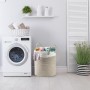 Tekenewbse Cesto Ropa Sucia, 38L Cesta Plegable Colada Asa, 35 × 40 cm Trenzado Algodón Almacenaje, Cestas Grandes Decorativas