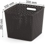 Curver - Cesta Organizadora Multiusos MyStyle S 4L. con Asas, Blanco (Off White)