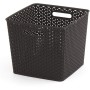 Curver - Cesta Organizadora Multiusos MyStyle S 4L. con Asas, Blanco (Off White)
