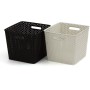 Curver - Cesta Organizadora Multiusos MyStyle S 4L. con Asas, Blanco (Off White)