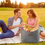 HONGTAISHENG Cesta de fieltro XL Cesta de leña Plegable Bolsa de fieltro como cesta de la compra, madera, periódico o leña (Gris