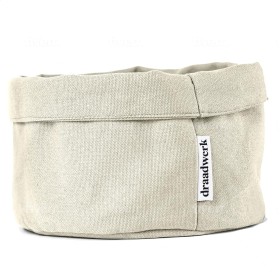 draadwerk® Cesta de pan de tela, cesta para panecillos, cesta de almacenamiento, cesta de desayuno, cesta de almacenamiento de