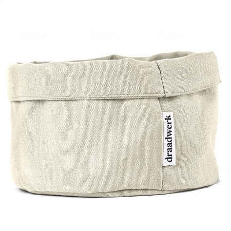 draadwerk® Cesta de pan de tela, cesta para panecillos, cesta de almacenamiento, cesta de desayuno, cesta de almacenamiento de