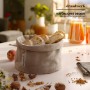 draadwerk® Cesta de pan de tela, cesta para panecillos, cesta de almacenamiento, cesta de desayuno, cesta de almacenamiento de