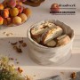 draadwerk® Cesta de pan de tela, cesta para panecillos, cesta de almacenamiento, cesta de desayuno, cesta de almacenamiento de
