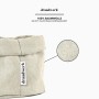 draadwerk® Cesta de pan de tela, cesta para panecillos, cesta de almacenamiento, cesta de desayuno, cesta de almacenamiento de