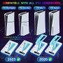 3 en 1 Soporte PS5 con Cargador Mando y Ventilador de 3 Velocidades, Soporte Vertical PS5 para Playstation 5 Slim & Standard