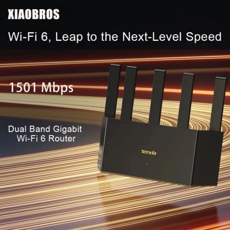 Tenda-enrutador inalámbrico 5G WiFi6L Pro AX1500, enrutador Gigabit de